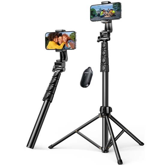 Picture of Ugreen Ugreen LP680 selfie stick with stand and Bluetooth remote control 1.8m - black