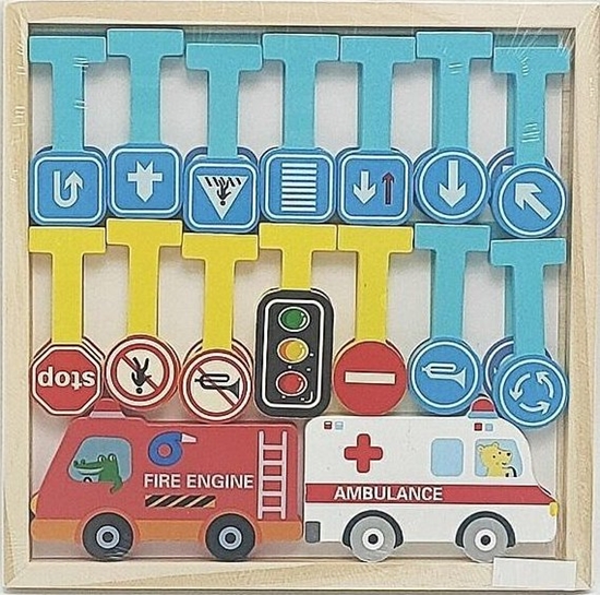 Picture of Ukadanka drewniana Pojazdy