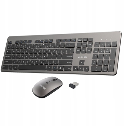Attēls no Unitek Zestaw SlimDuo 2.4G bezprzewodowa myszka i klawiatura