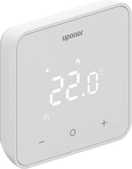Изображение Uponor Smatrix Wave termostat - digital termostat trådløs hvid D+RH T-267