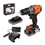 Изображение Urbjmašīna-skrūvgriezis Black & Decker BCD383D2XK-QW; 18 V; 2x2,0 Ah akum.