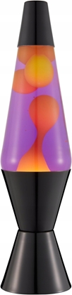 Attēls no Usorteret Lava® Lampa Pomaraczowy/Fioletowy Czarna podstawa 37cm