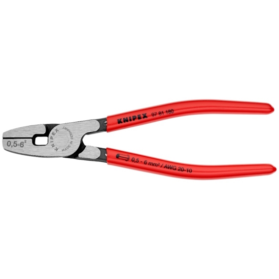 Изображение Uzgaļu presēšanas knaibles Knipex 9781180; 180 mm