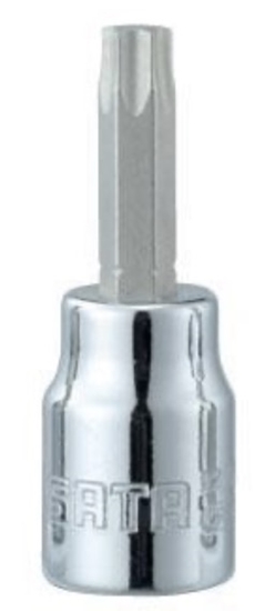 Picture of Uzgriežņu galviņa ar uzgali Sata S21103; 1/4''; T15