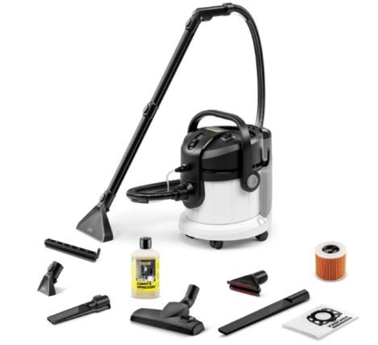 Изображение Vacuum Cleaner|KARCHER|Spray extraction cleaner SE 4 Plus Special|Wet/dry/Car cleaning|1000 Watts|White|Weight 7.6 kg|1.081-171.0