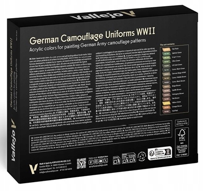 Picture of Vallejo Model Color Figure Niemieckie mundury kamuflaowe WWII 16 x 18 ml