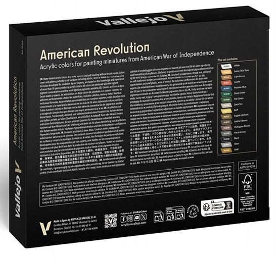 Picture of Vallejo Vallejo: Model Color - Figure - American Revolution (16 x 18 ml)