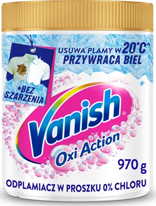 Attēls no Vanish Odplamiacz W Proszku Do Rzeczy Biaych Multi Action White 970g