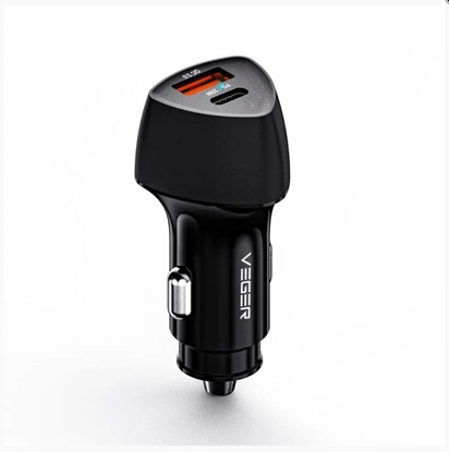 Изображение Veger CC50 Rigorous PD38W (1A1C) car charger Black