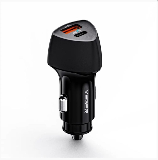 Изображение Veger CC50 Rigorous PD38W (1A1C) car charger Black