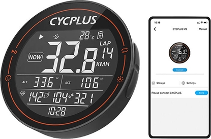 Picture of Wahoo Komputer rowerowy Cycplus M2 - kompatybilne z: Strava, Trainingpeaks itp.