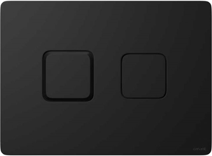 Picture of WC plāksne Accento Square, melna, matēta,