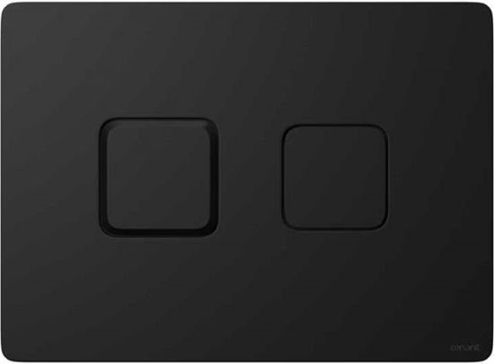 Picture of WC plāksne Accento Square, melna, matēta,