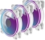 Picture of Wentylator PREYON Eagle Eye 120 PWM ARGB 3-PACK White