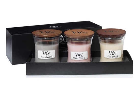 Picture of Woodwick Mini Scented Candle Gift Set 3x85g