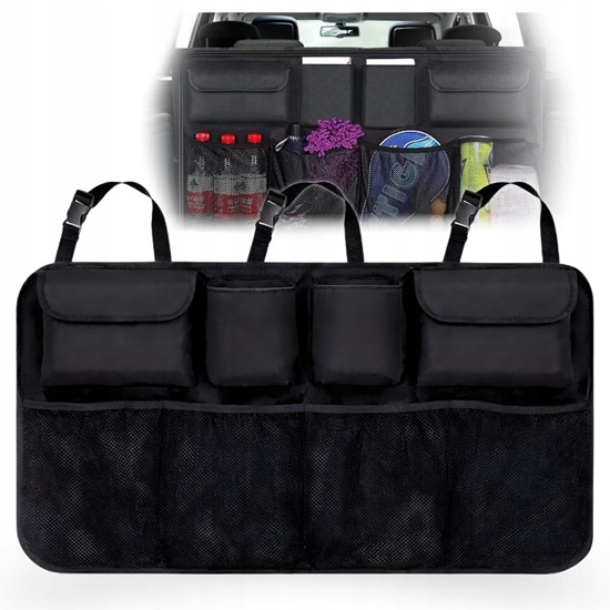 Picture of Wozinsky duy organizer samochodowy na oparcie tylnego siedzenia do baganika - czarny
