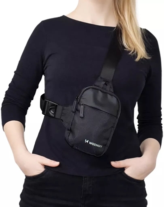 Attēls no Wozinsky Mini saszetka na rami WMS-W1 dwukomorowa na telefon unisex - czarna