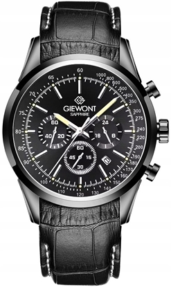 Picture of Zegarek Giewont Zegarek Mski Giewont Chronograph Sapphire Czarny GW7650-A4