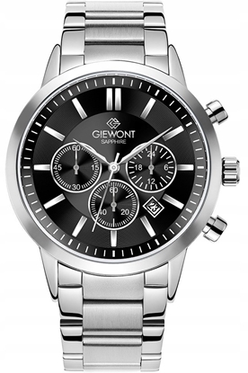 Picture of Zegarek Giewont Zegarek Mski Giewont Chronograph Sapphire Srebrno Czarny GW8510-B1