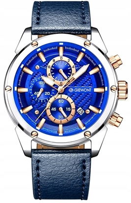 Picture of Zegarek Giewont Zegarek Mski Giewont Chronograph Sapphire Srebrno Niebieski GW8810-A2