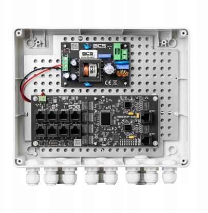 Picture of Zestaw do zasilania kamer IP do 9 odbiorników PoE (w obudowie BCS-L) BCS-IP8Gb/Z/E-S
