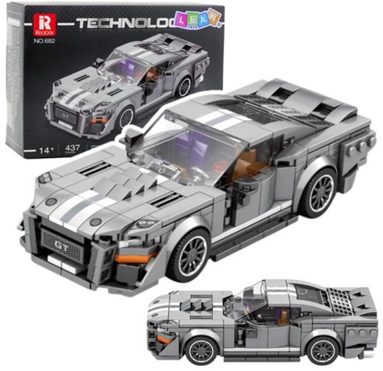 Picture of Zestaw Klocki Konstrukcyjne Samochód GT500 Szary 476 el.