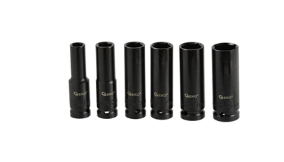 Attēls no Zestaw narzdzi Geko ZESTAW DUGICH NASADEK UDAROWYCH 1/2" 10-21MM 6EL. (20) G10500 GEKO