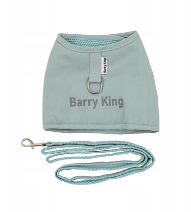 Picture of Zestaw, szelki+smycz, dla psa, niebieski, pótno nylonowe, rozmiar XL