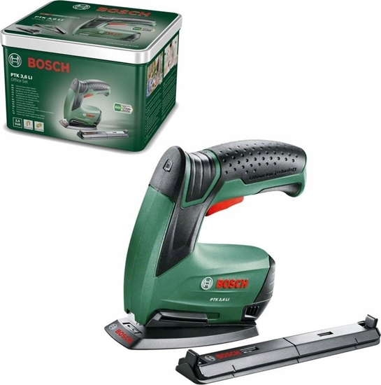 Изображение Zszywacz Bosch battery-powered staple gun PTK 3.6 Li Office set, electric staple gun (green, incl. 3,000 staples)