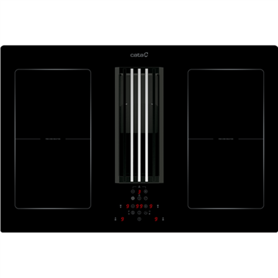 Изображение CATA | IAS 770 | Induction hob with built-in hood | Number of burners/cooking zones 4 | Touch | Timer | Black