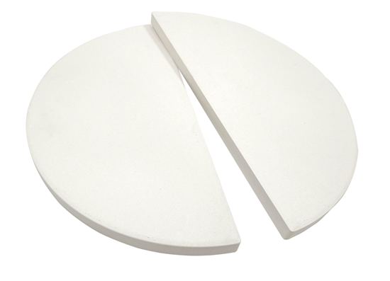 Изображение TunaBone | Half moon pizza stone for Kamado classic 26 inch grill