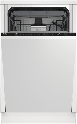 Изображение BEKO Dishwasher | DIS46120 | Built-in | Width 45 cm | Number of place settings 11 | Number of programs 6 | Energy efficiency class E | Display | White