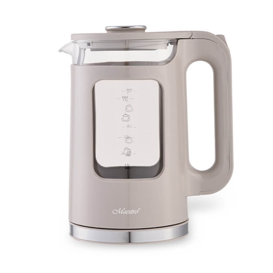 Picture of Czajnik elektryczny szklany 1,7l  2200W  MR-065-BEIGE