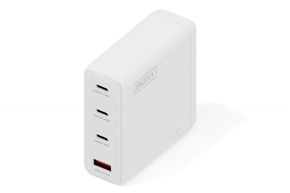 Изображение Digitus USB GaN Charger 140W, 3x USB-C, 1x USB-A