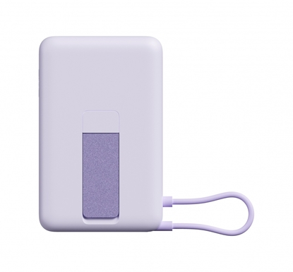 Изображение PowerBank Magnetic 10000 z podstawką fioletowy