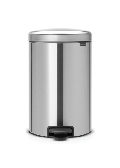 Изображение BRABANTIA atkritumu tvertne ar pedāli NewIcon, 20 l, Matt Steel