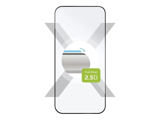 Picture of Fixed | Full Cover 2.5D | Apple | iPhone 16 Pro | Tempered Glass | Black | Screen Protector