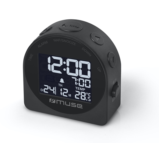 Изображение Muse | Portable Travelling Alarm Clock | M-09C | Black