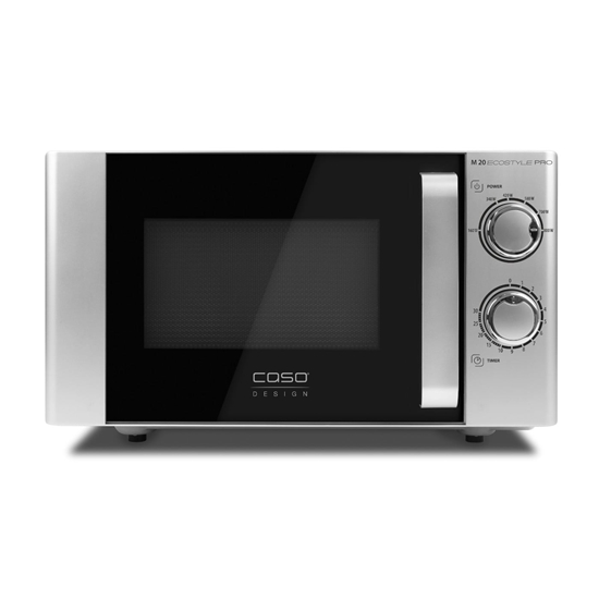 Picture of Caso | Microwave | M20 Ecostyle Pro | Free standing | 20 L | 800 W | Silver