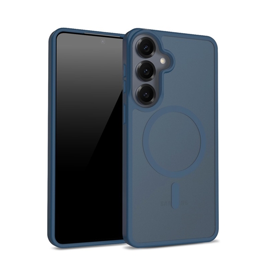 Изображение Etui Hybrid Matte Magnetic - MagSafe Samsung Galaxy S25 Granatowe