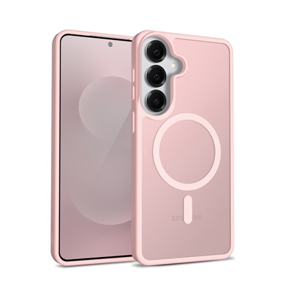 Attēls no Etui Hybrid Matte Magnetic - MagSafe Samsung Galaxy S25 Różowe