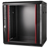 Picture of 12U 19'' Sienas komutācijas skapis/ 600 x 450 x 635mm/ Melns/ Nesalikts