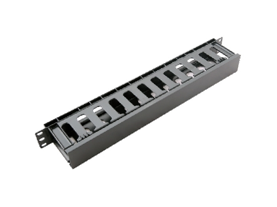 Picture of 1U kabeļu organizators 19" komutācijas skapim, ar plastmasas vāku