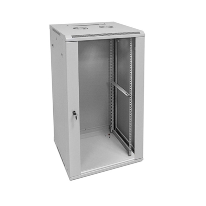 Attēls no 22U 19'' Sienas komutācijas skapis/ 600 x 600 x 1082mm/  Pelēks/ Nesalikts
