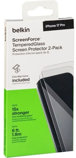 Picture of 2x1 Belkin ScreenForce Temp.Gl. Displays. iPhone 17 Pro OVA226hq
