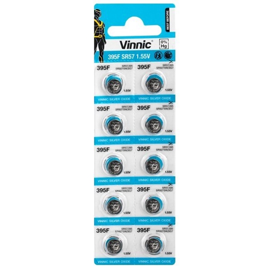 Picture of 395 baterijas Vinnic sudraba-oksīda SR927 iepakojumā 10 gb.