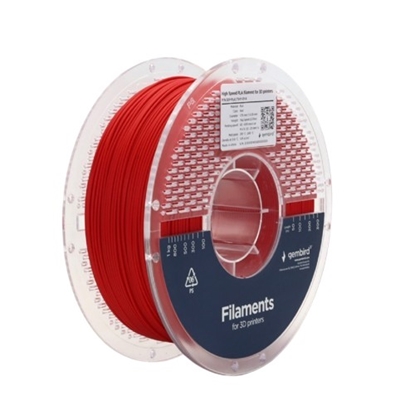 Attēls no 3D Drukas Elementi Gembird High Speed 1.75 mm 1 Kg PLA Red