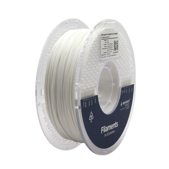 Изображение 3D Drukas Elementi Gembird High Speed 1.75 mm 1 Kg PLA White