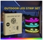 Picture of 3m ārtelpu mitrumizturīgas krāsainas RGB 12V LED Lentes komplekts ar pulti | 14.4 W/m | IP65