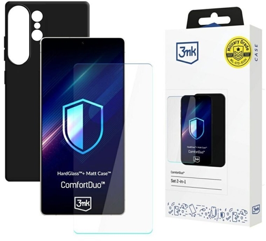 Изображение 3MK 3mk ComfortDuo Matt Black do Samsung Galaxy S26 Ultra